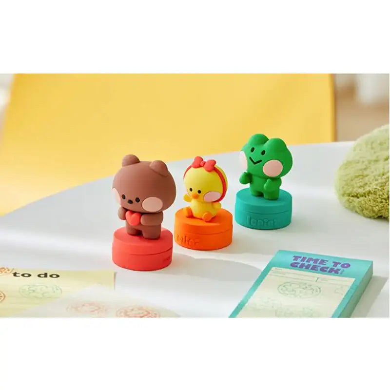 Line Friends - Minini Figure Stamp - Line Friends - Stationery - Harumio