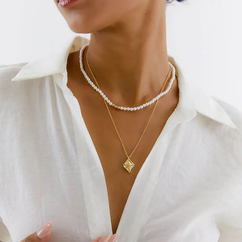OST - POPTS Collection Chunky Basic Rhombus Necklace - OST - Jewelry - Harumio