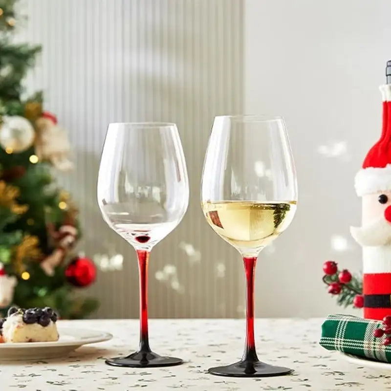 Korean Christmas Village - Wine Glass 2P Set - Modern House - Wine Glass - Harumio