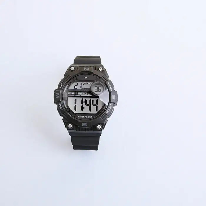 OST - Water Resistant Black Digital Watch - OST - Watch - Harumio