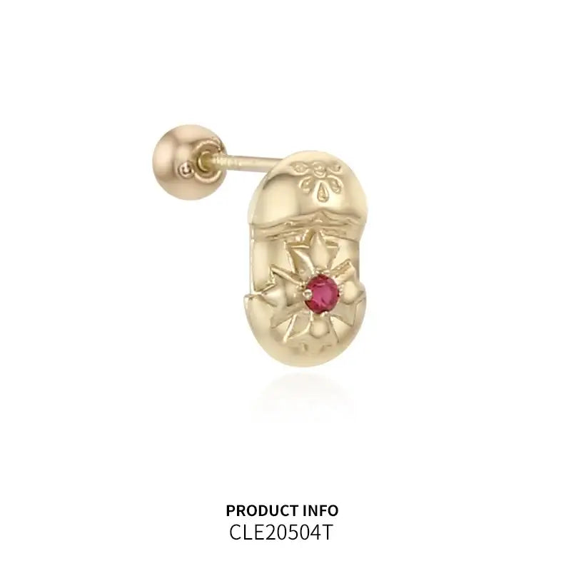 Saint Tail x Clue - Saint Cross 10K Gold Piercing - CLUE - Jewelry - Harumio
