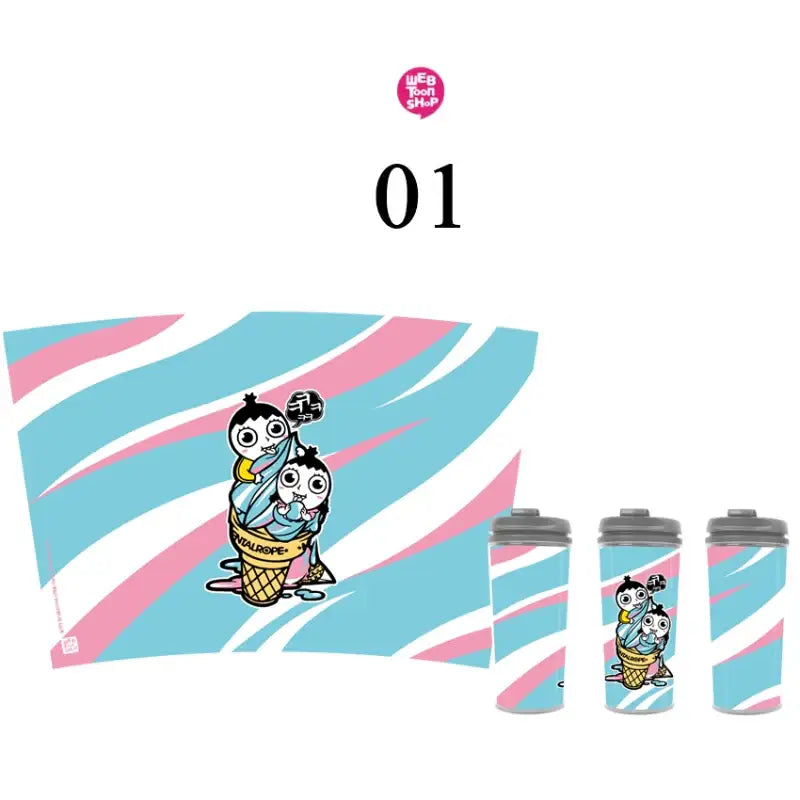 Don't Let Go of the Mental Rope - Tumbler 500ml - Webtoon Shop - Tumbler - Harumio