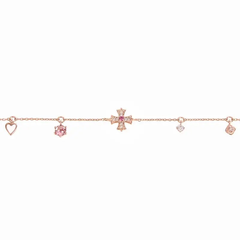 Saint Tail x Clue - Cross Silver Bracelet - CLUE - Jewelry - Harumio