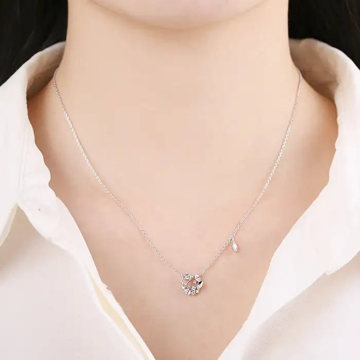 OST - November Birthstone Citrine Lantern Flower Birth Flower Necklace - OST - Jewelry - Harumio