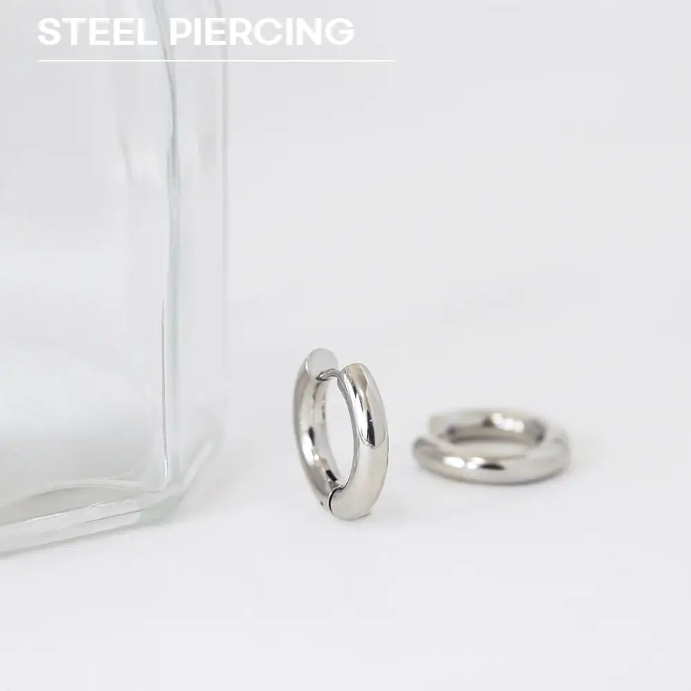 OST - Volume Steel One Touch Ring Earring - OST - Jewelry - Harumio