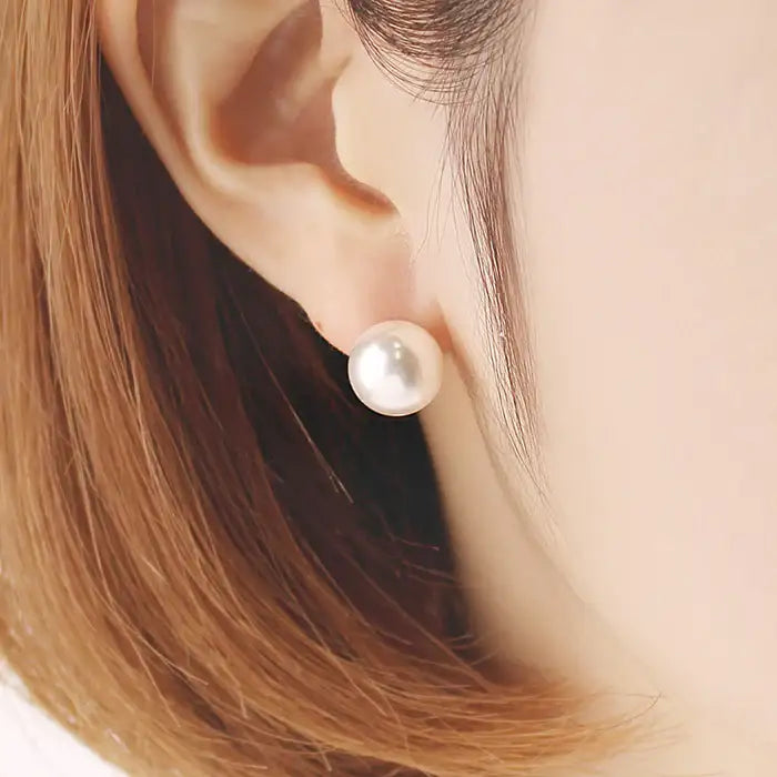 OST - Mini Silver Pearl Ball Earrings - OST - Jewelry - Harumio