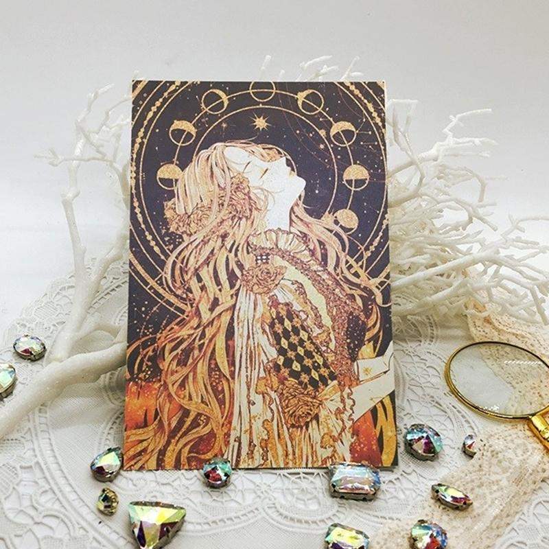 Libet - Estrella Gold Leaf Postcard Set - Libet - Stationary - Harumio