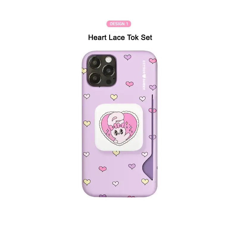 Esther Bunny - Candy Mirror Tok + Card Slim Fit Phone Case Set - Esther Bunny - Phone Cases - Harumio