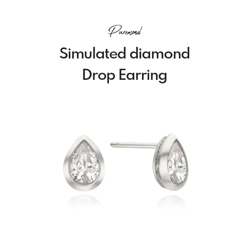 OST - Shine Pure Drop Earring - OST - Jewelry - Harumio