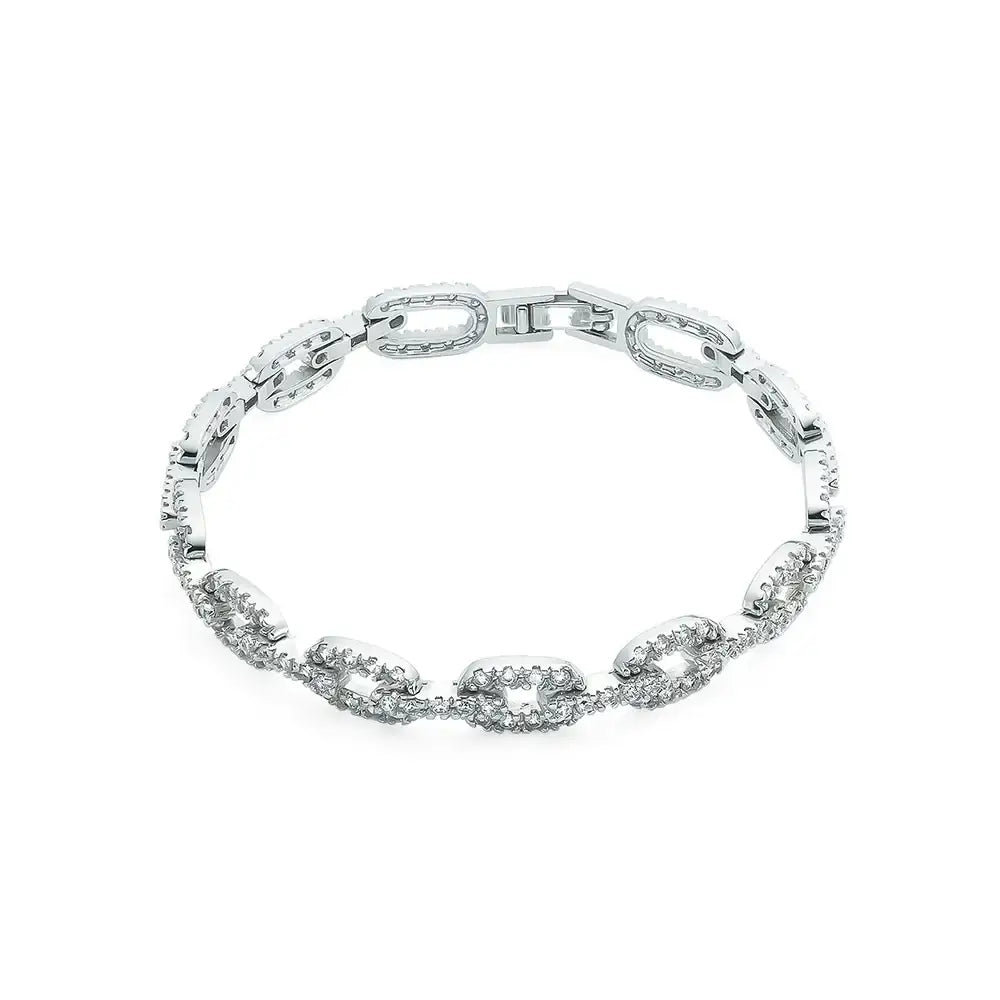 OST - Shine Ellipse Silver Bracelet - OST - Jewelry - Harumio