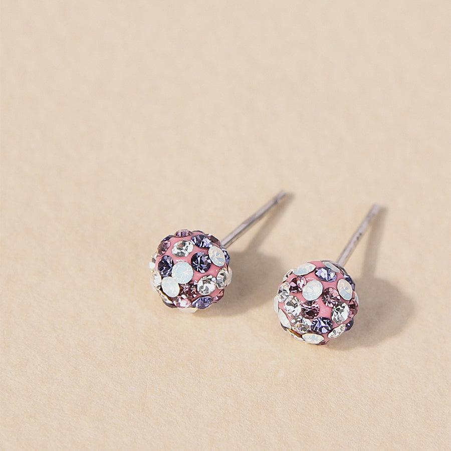 CLUE - Simple Cubic Ball Silver Earrings