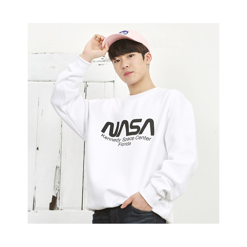 Siero x NASA - NASA Print Crewneck Sweatshirt - White