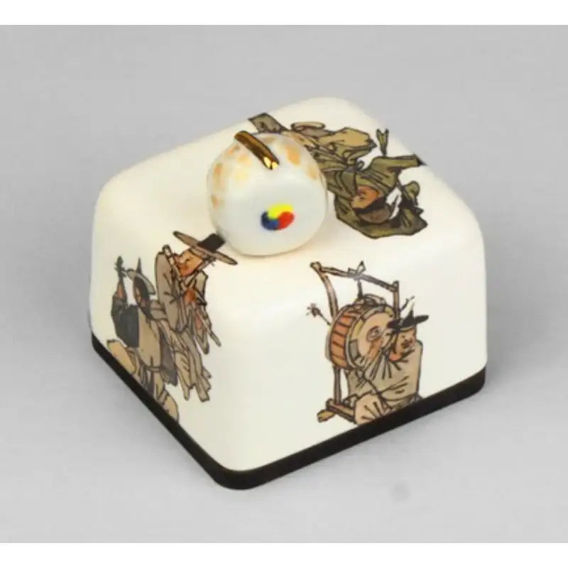 HK Studio - Moony Ceramic A Dancing Boy Musical Paperweight - HK Studio - Music Box - Harumio