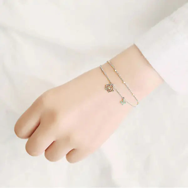 BT21 x OST - Silver Bracelet Ver. 2 - Shooky - BT21 - Bracelets - Harumio