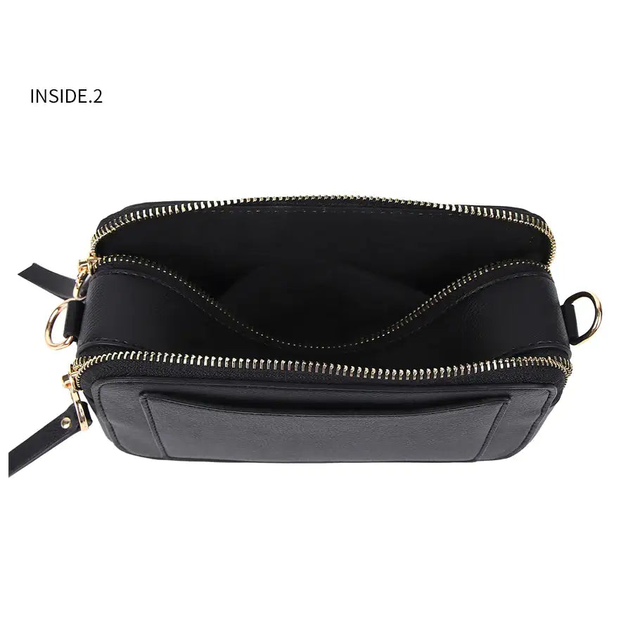 CLUE - Casual Square Deep Black Bag - CLUE - Bag - Harumio