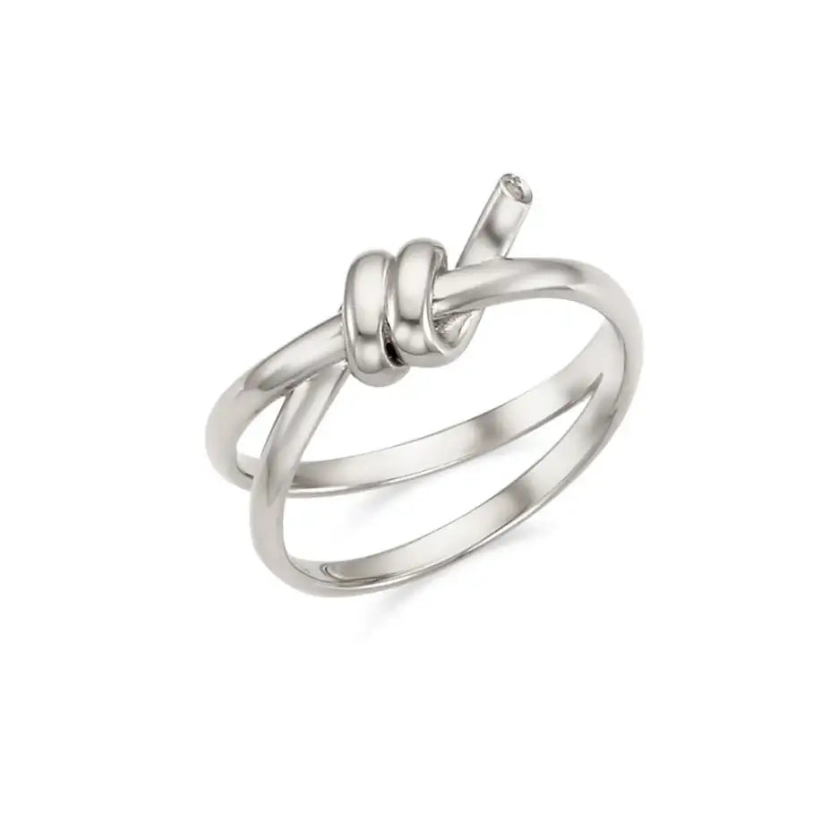 OST - Double Twisted Silver Ring - OST - Jewelry - Harumio