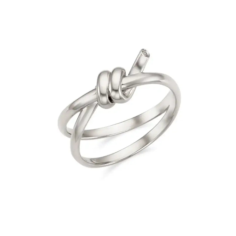 OST - Double Twisted Silver Ring - OST - Jewelry - Harumio