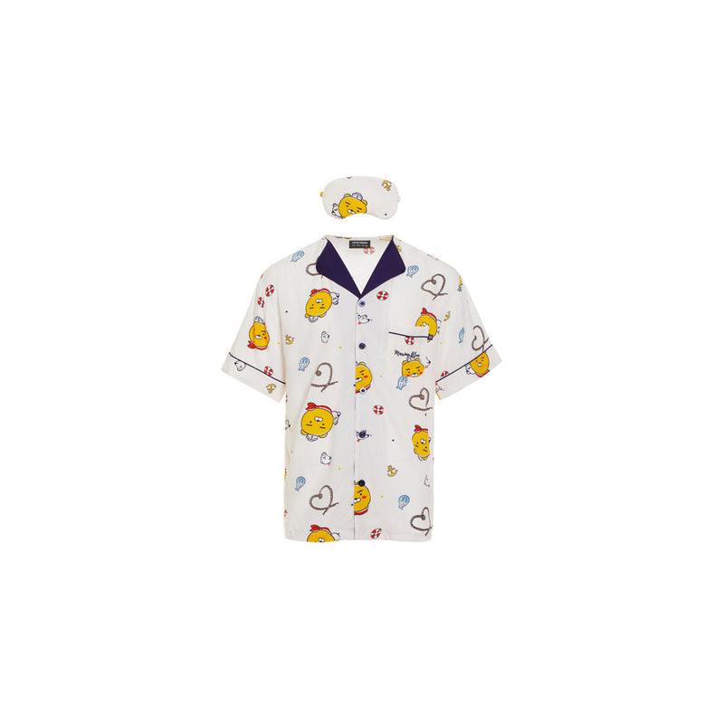 Kakao Friends - Marine Ryan Short Sleeve Men Pajamas Set
