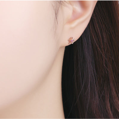 CLUE - Spring Cherry Blossom 10K Gold Ear Pierce