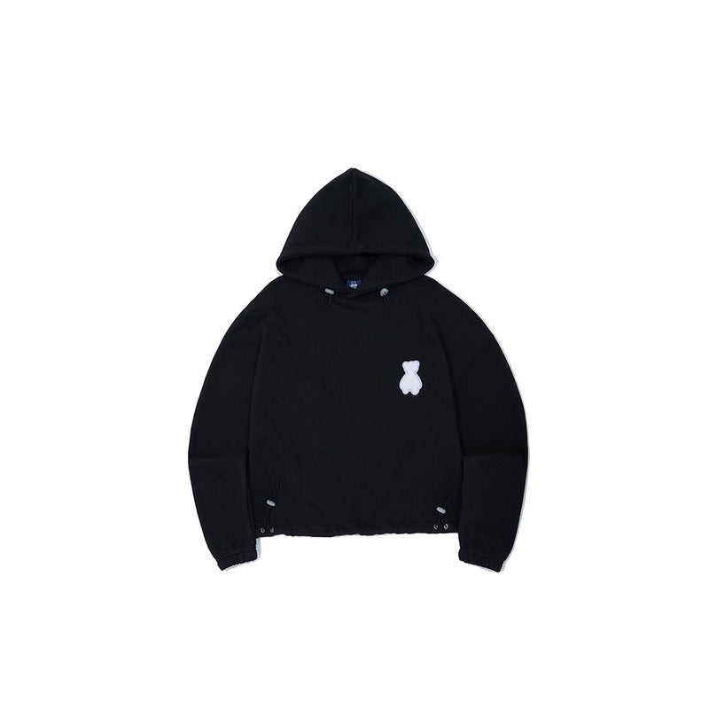 AQO - Bear Logo Crop Hoodie