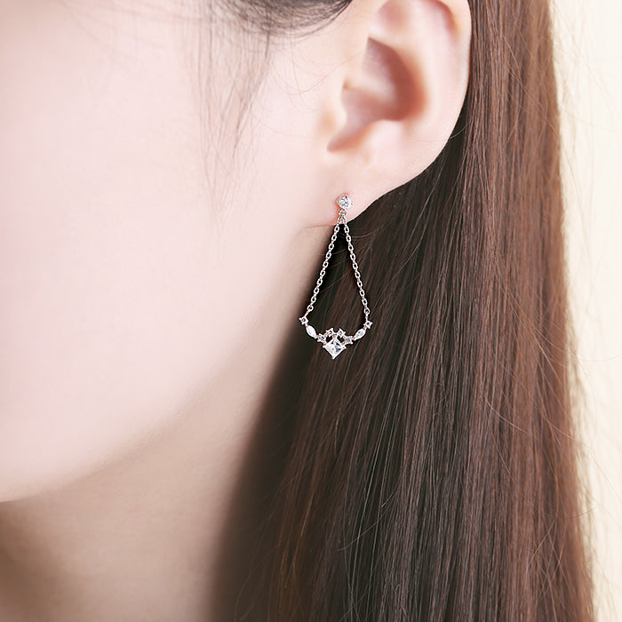 OST - Chandelier Silver Drop Earrings