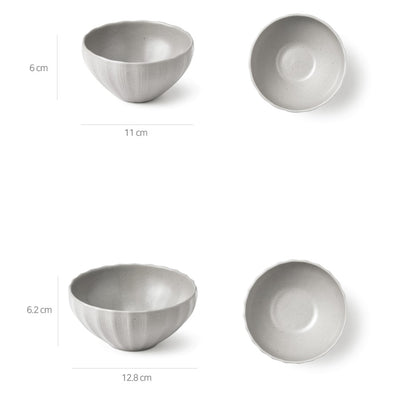 KwangJuYo - Seashell Series Lily Gray Tableware Set (12 pcs)
