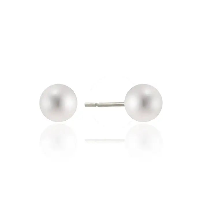 OST - Mini Silver Pearl Ball Earrings - OST - Jewelry - Harumio