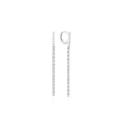 CLUE - Feminine Cubic Drop Silver Earrings - CLUE - Jewelry - Harumio