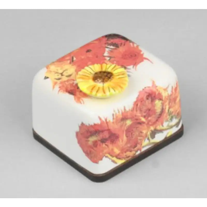 HK Studio - Moony Ceramic Sunflowers Musical Paperweight - HK Studio - Music Box - Harumio