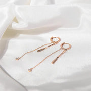 CLUE - Shine One Touch Silver Ring Earrings - CLUE - Jewelry - Harumio