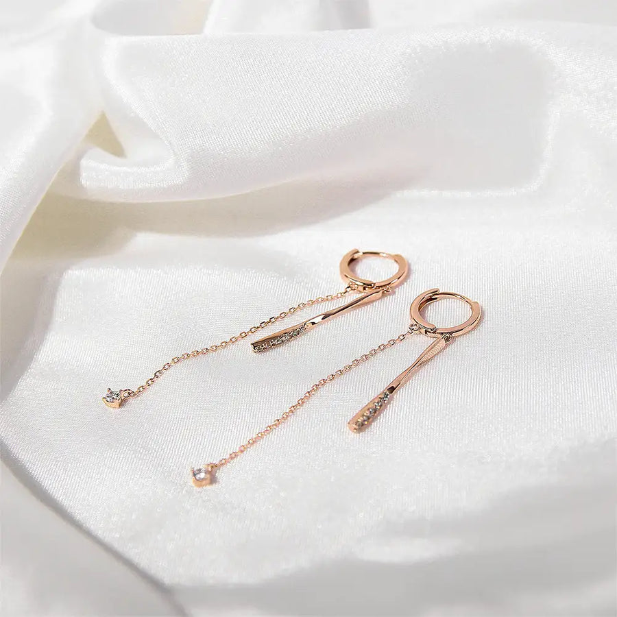 CLUE - Shine One Touch Silver Ring Earrings - CLUE - Jewelry - Harumio