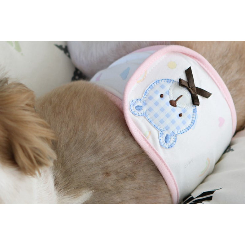 ITSDOG - Pet Dog Pink Bear Manner Belt