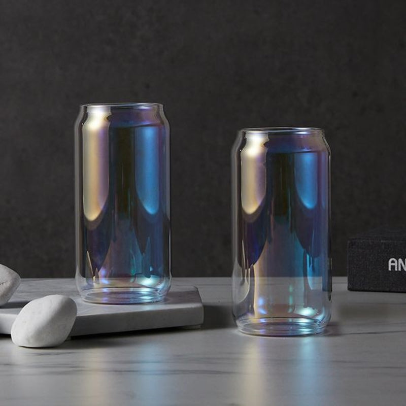 Korean ON Rainbow - Beer Can Glass Set