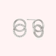CLUE - Two Ring Silver Earrings - CLUE - Jewelry - Harumio