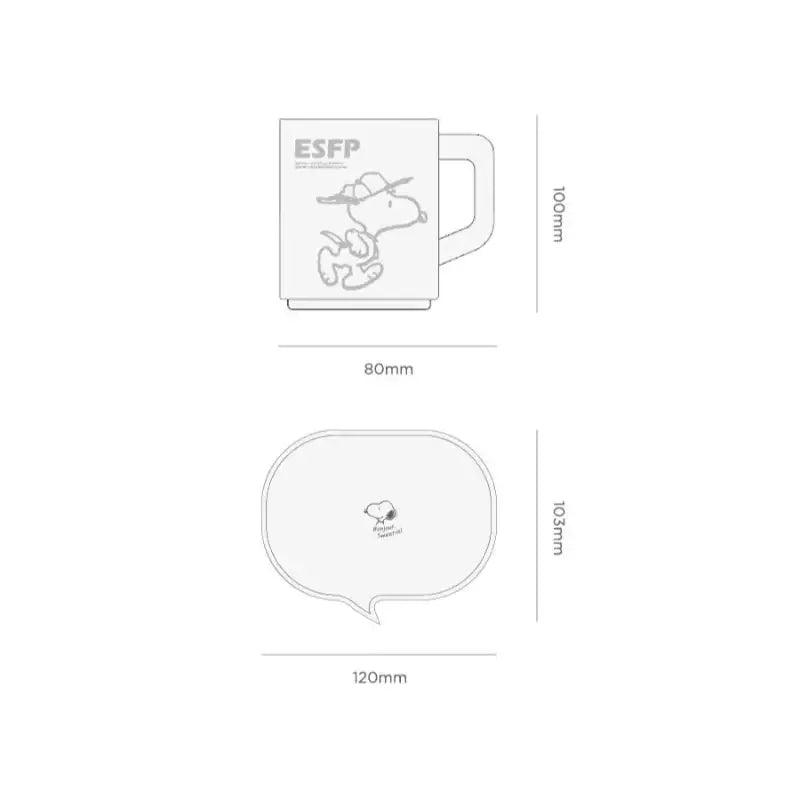 Bo Friends x Peanuts - Snoopy MBTI Mug - Bo Friends - Mugs - Harumio