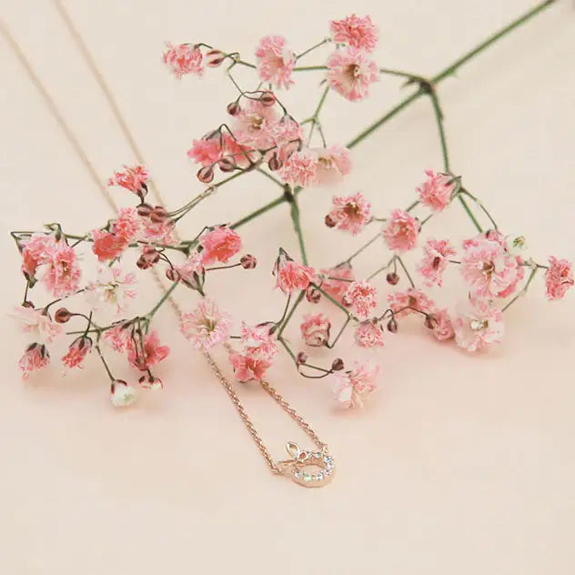 CLUE - Radiant Butterfly Rose Gold Necklace - CLUE - Jewelry - Harumio