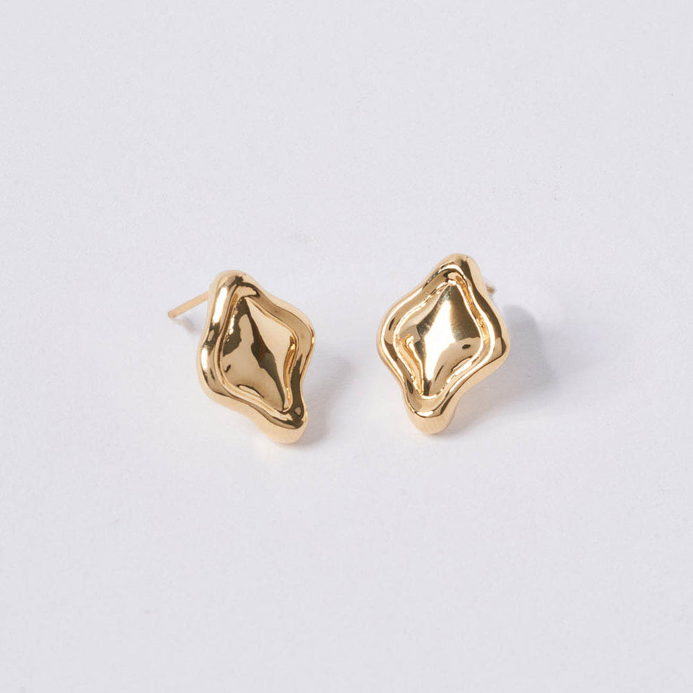 OST - POPTS Collection Chunky Basic Rhombus Earrings