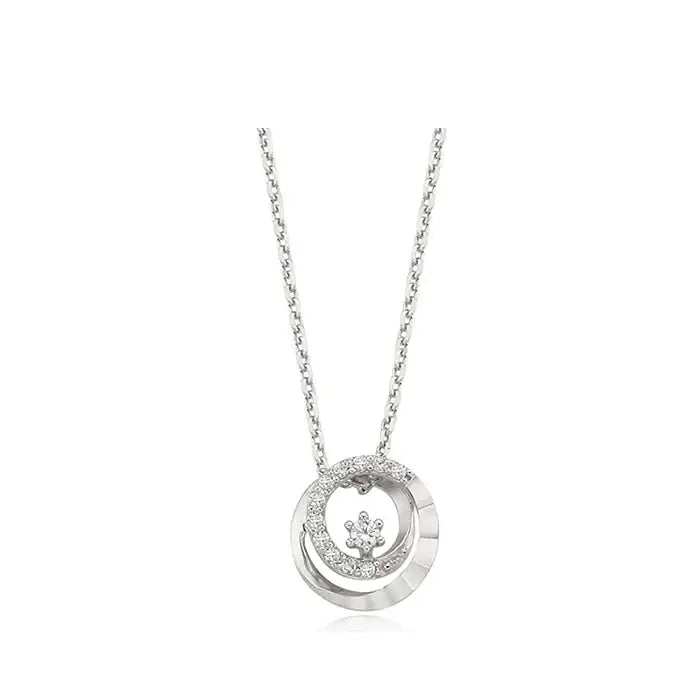CLUE - Daily Round Silver Necklace - CLUE - Jewelry - Harumio