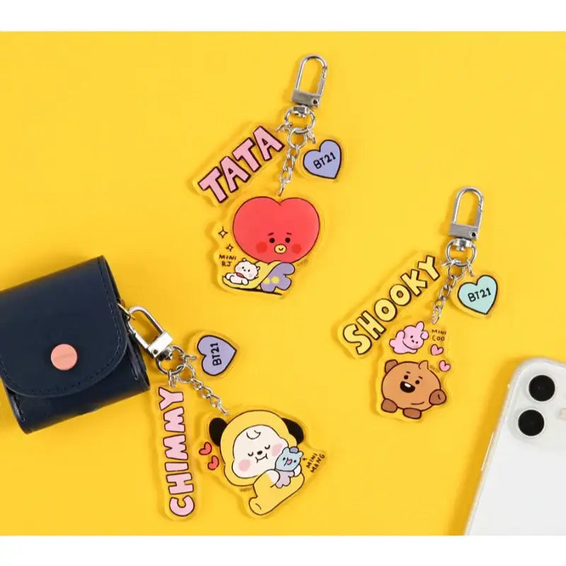 BT21 x Monopoly - Baby Acrylic Keyring LITTLE BUDDY - BT21 x Monopoly - Accesories - Harumio