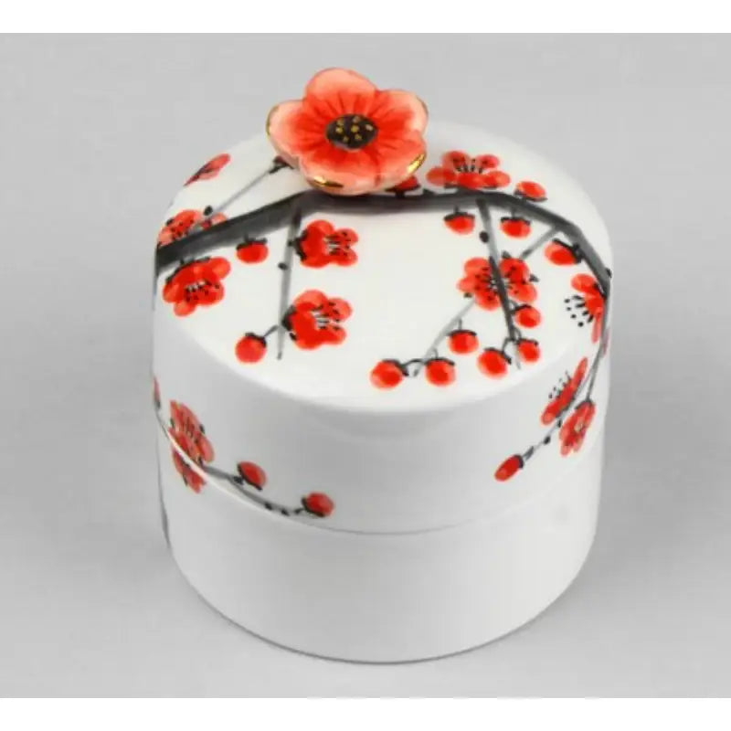 HK Studio - Hand Painted Plum Blossom Musical Jewelry Box - HK Studio - Music Box - Harumio