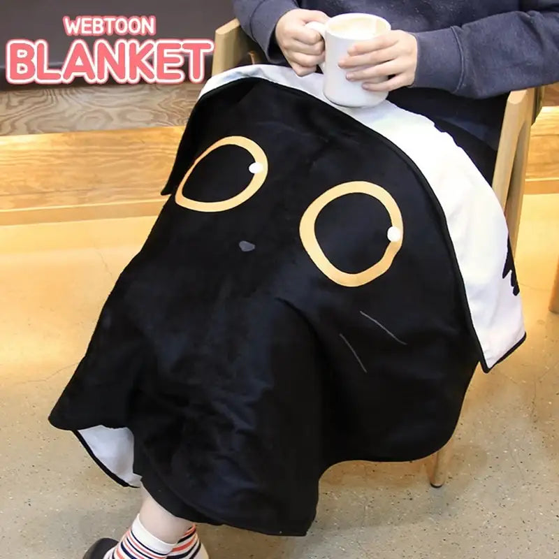 The Tale of Goldiluck, the Black Kitten - Double-sided Webtoon Blanket