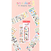 Omil Jomil - 8 Sheets Sticker Set - Omil Jomil - Accesories - Harumio