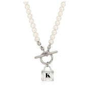 OST - Transparent Alphabet Rock Pearl Necklace - OST - Jewelry - Harumio