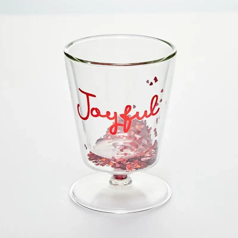 Korean Winter Story - Double Flake Heat Resistant Glass Goblet - Modern House - Goblet Glass - Harumio