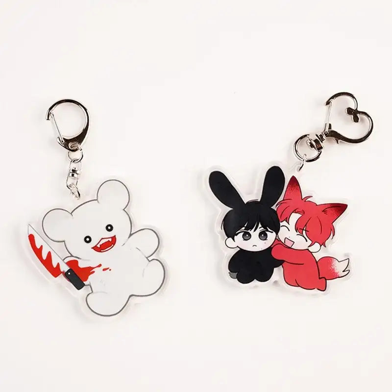 White Eared Artist x MOFUN - Acrylic Keyring - MOFUN - Accessories - Harumio