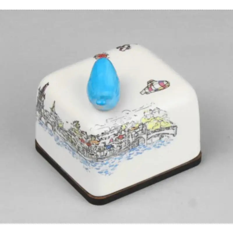 HK Studio - Moony Ceramic Port Musical Paperweight - HK Studio - Music Box - Harumio