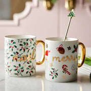 Korean Winter Story - Gold Rim Mug 2P Set - Modern House - Mug - Harumio