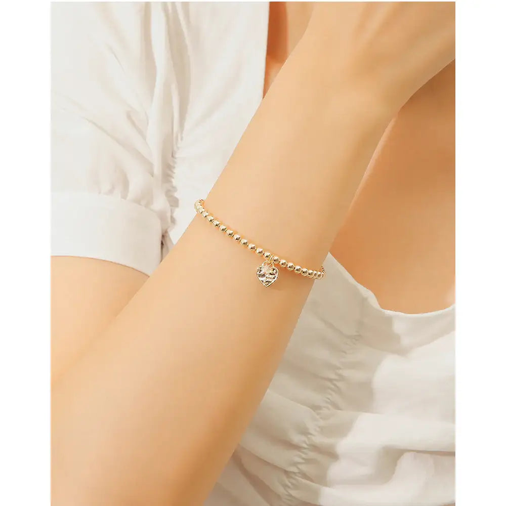 CLUE - 14K Gold Filled Eternal Crystal Stone Heart Bracelet - CLUE - Jewelry - Harumio
