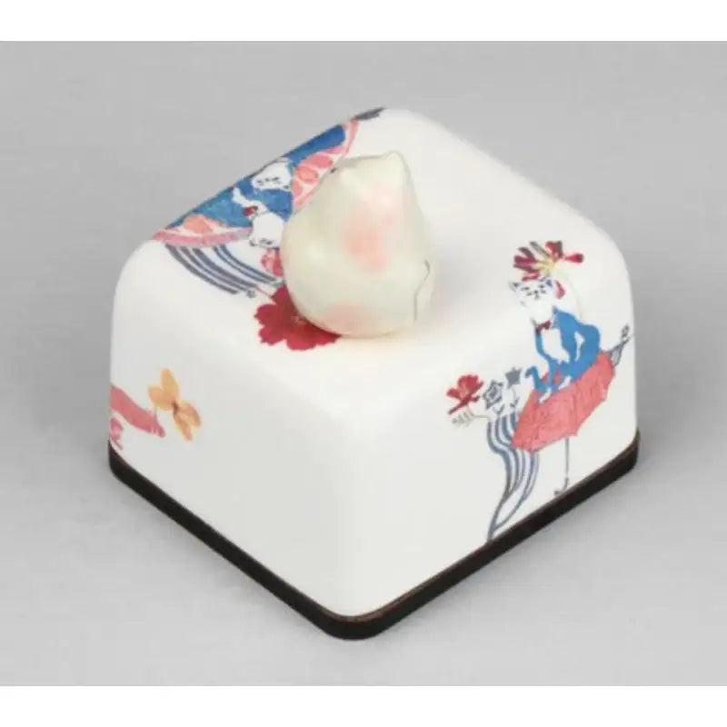 HK Studio - Moony Ceramic Cat Musical Paperweight - HK Studio - Music Box - Harumio