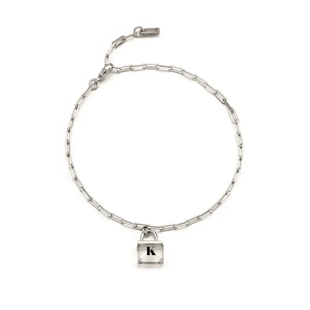 OST - Transparent Alphabet Rock Bracelet - OST - Jewelry - Harumio